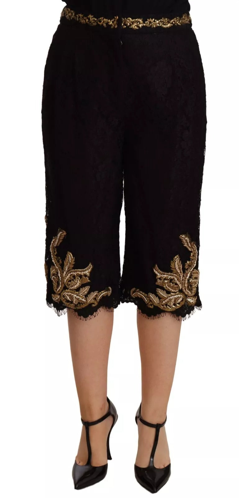 Shorts Dolce & Gabbana Baroque noirs