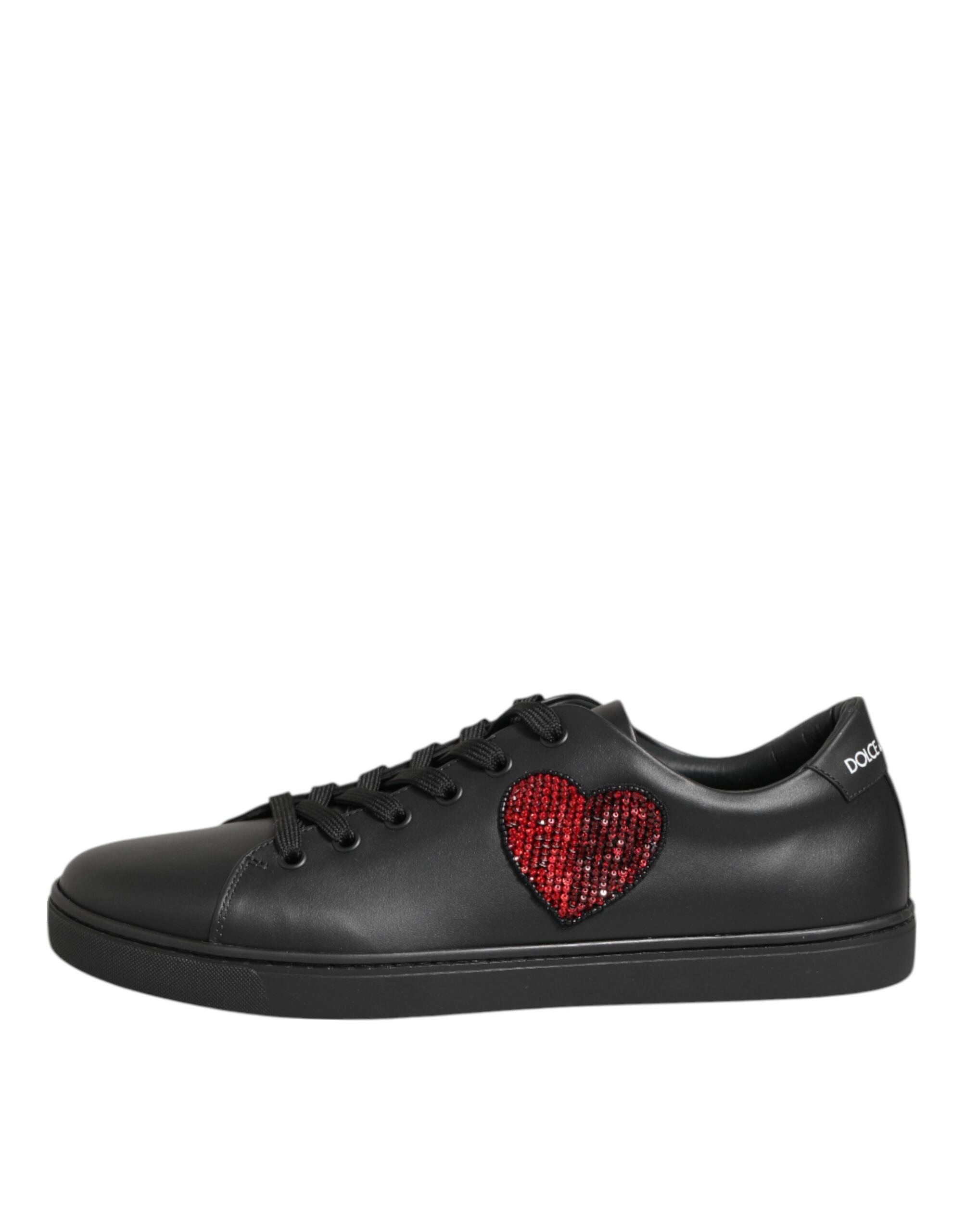 Baskets Dolce & Gabbana cœur rouges noires