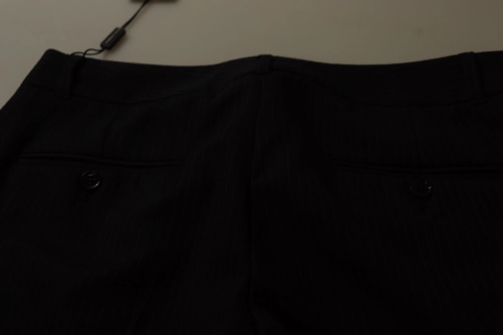 Pantalon Dolce & Gabbana mi-haute noir à rayures