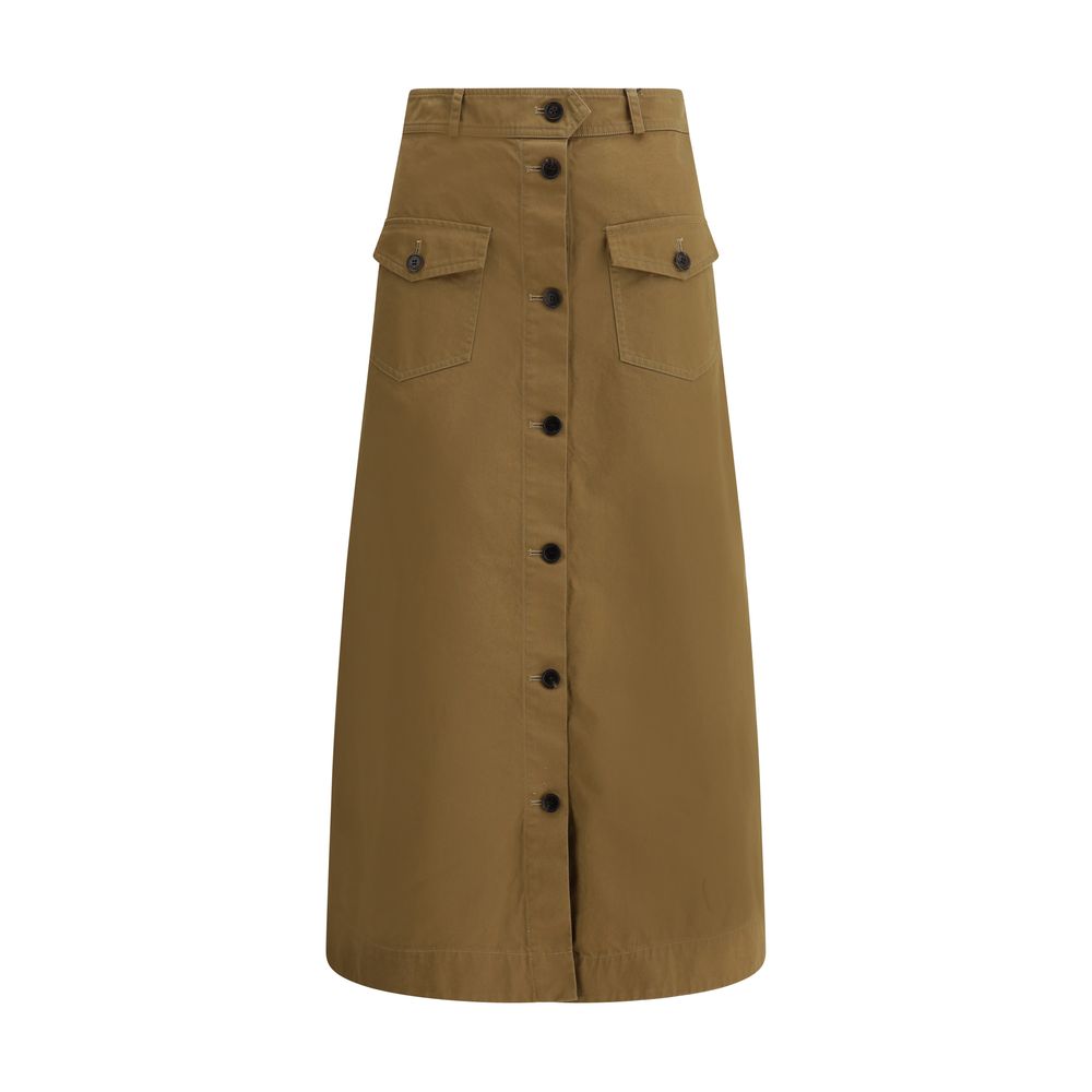 Jupe Saint Laurent midi brune