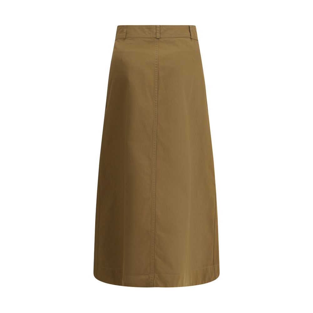 Jupe Saint Laurent midi brune