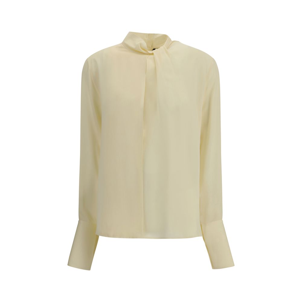 Blouse Tom Ford à col haut blanche