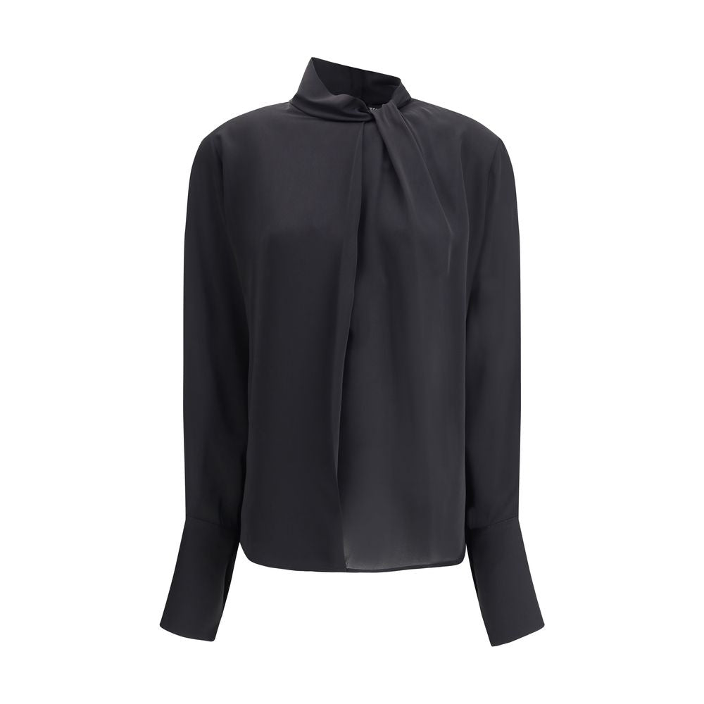 Blouse Tom Ford haut col noire
