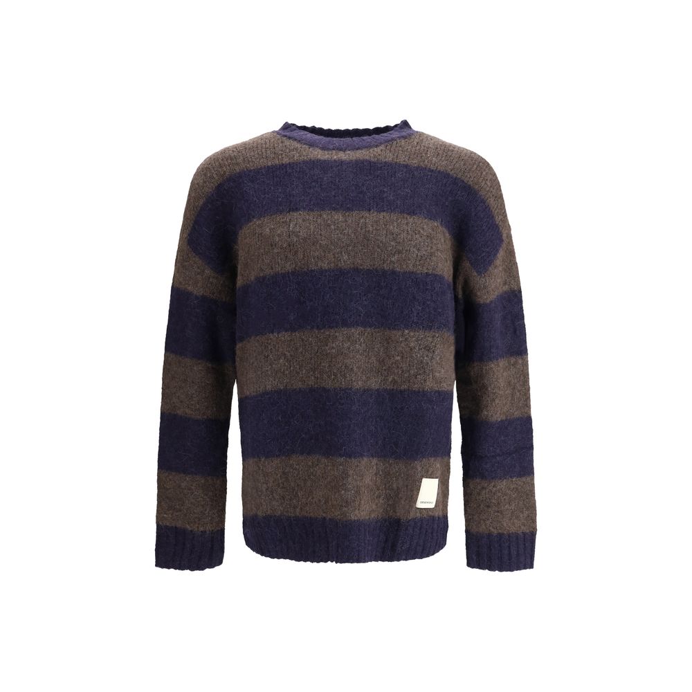 Pull Emporio Armani à rayures multicolore