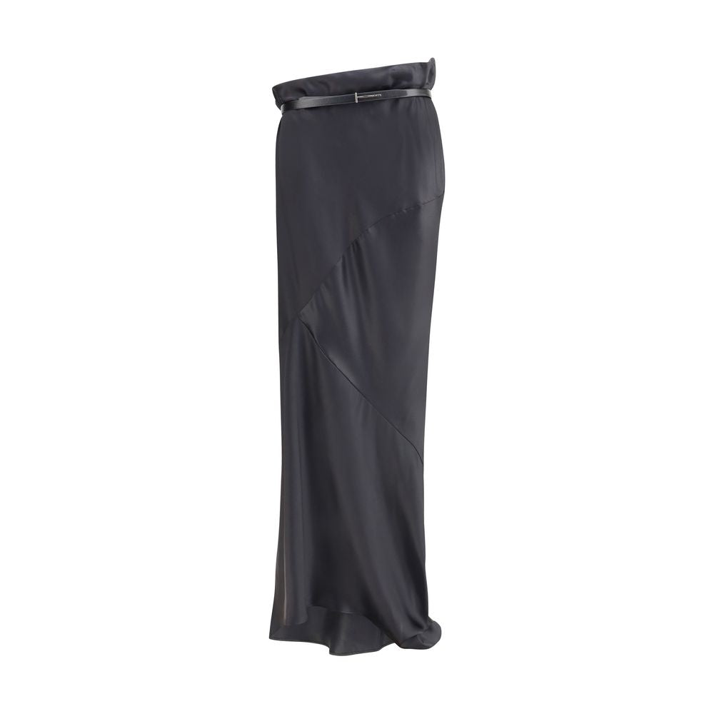 Jupe longue Tom Ford en satin noire