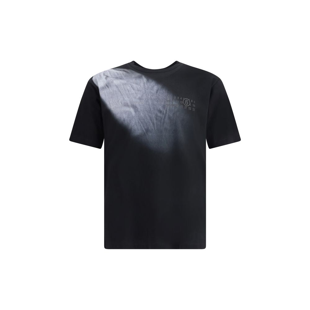 T-shirt MM6 logo blanc