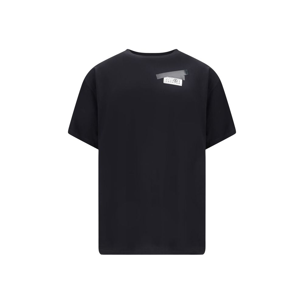 T-shirt MM6 logo blanc