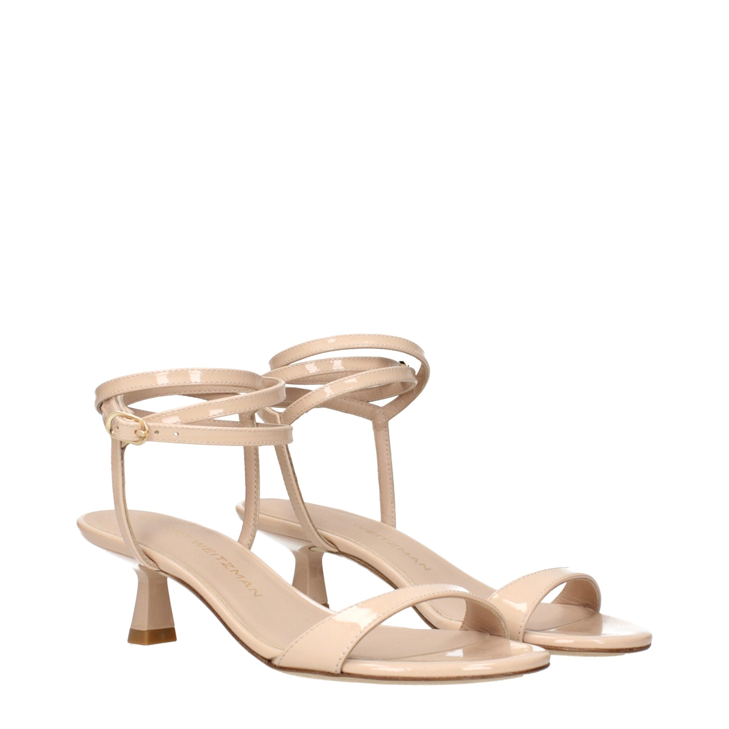 Sandales Stuart Weitzman Nudist Wrap beige verni