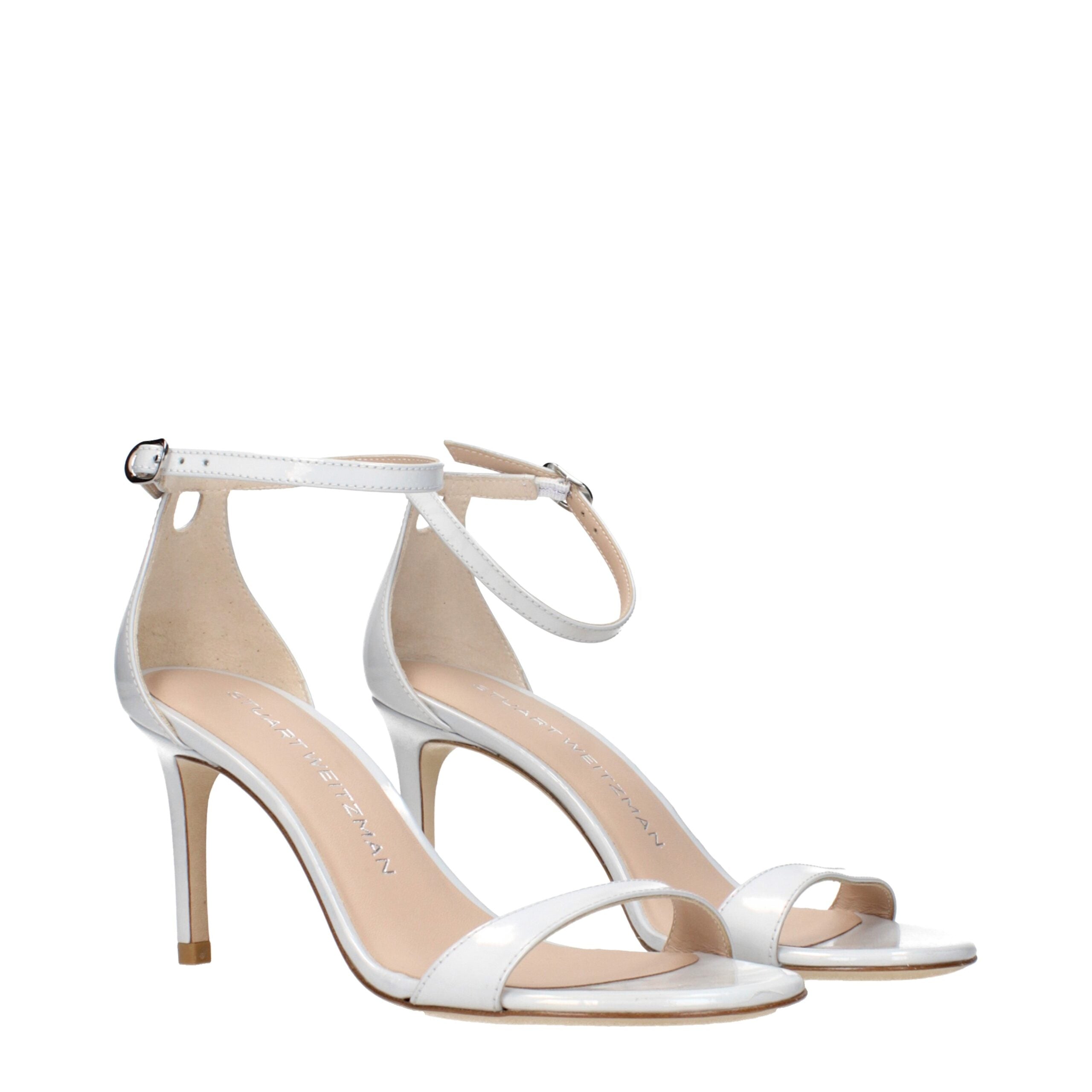 Sandales Stuart Weitzman Nudist II blanches