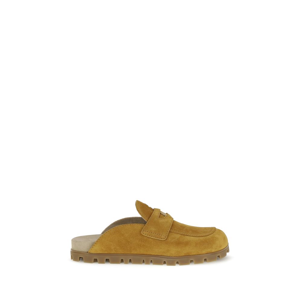 Mules Miu Miu Suede brunes