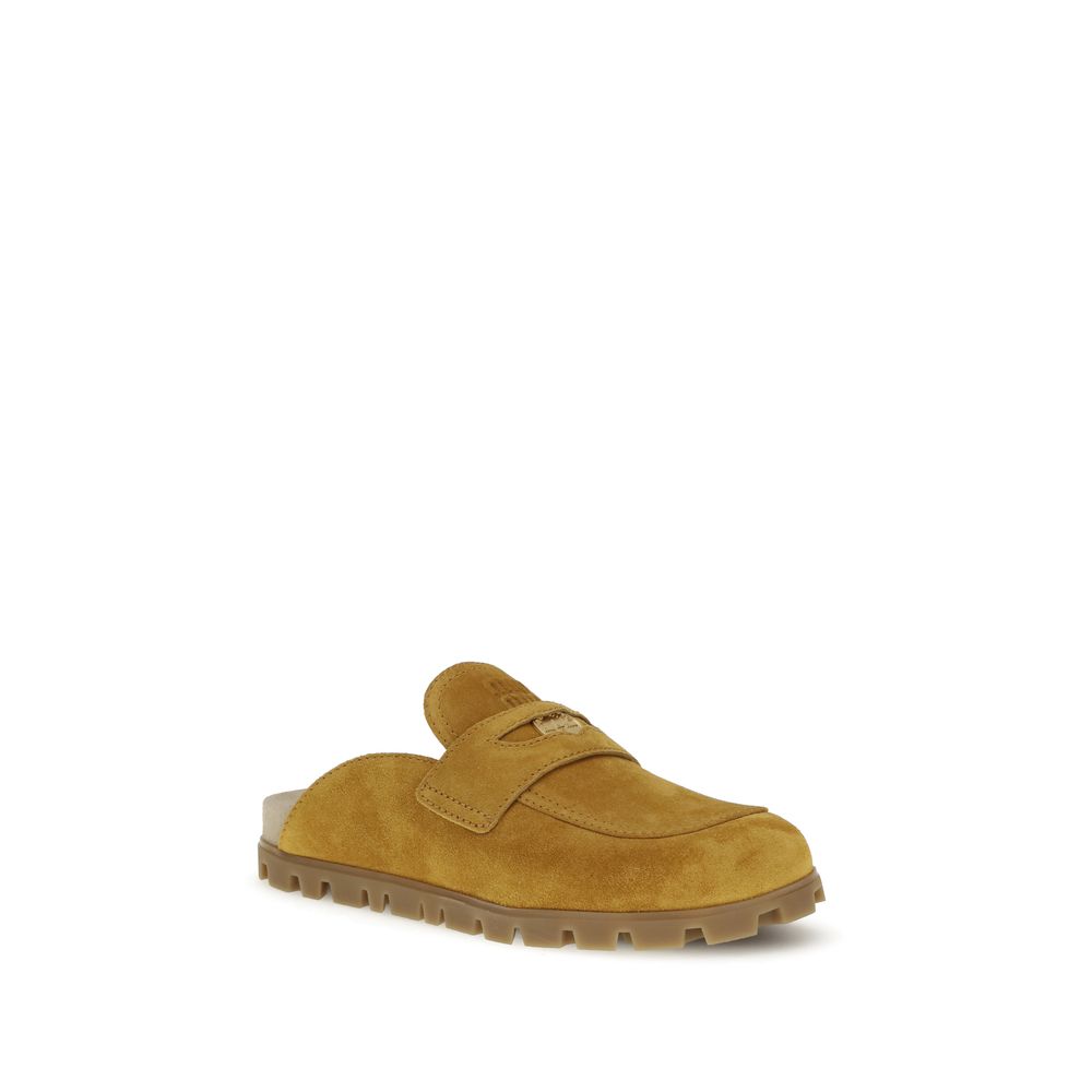 Mules Miu Miu Suede brunes