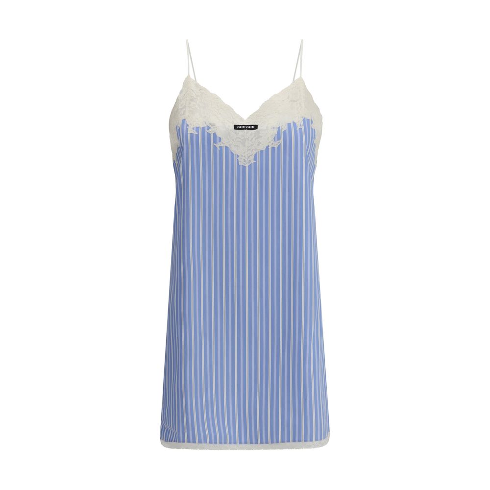 Robe Miu Miu Mini Slip noire