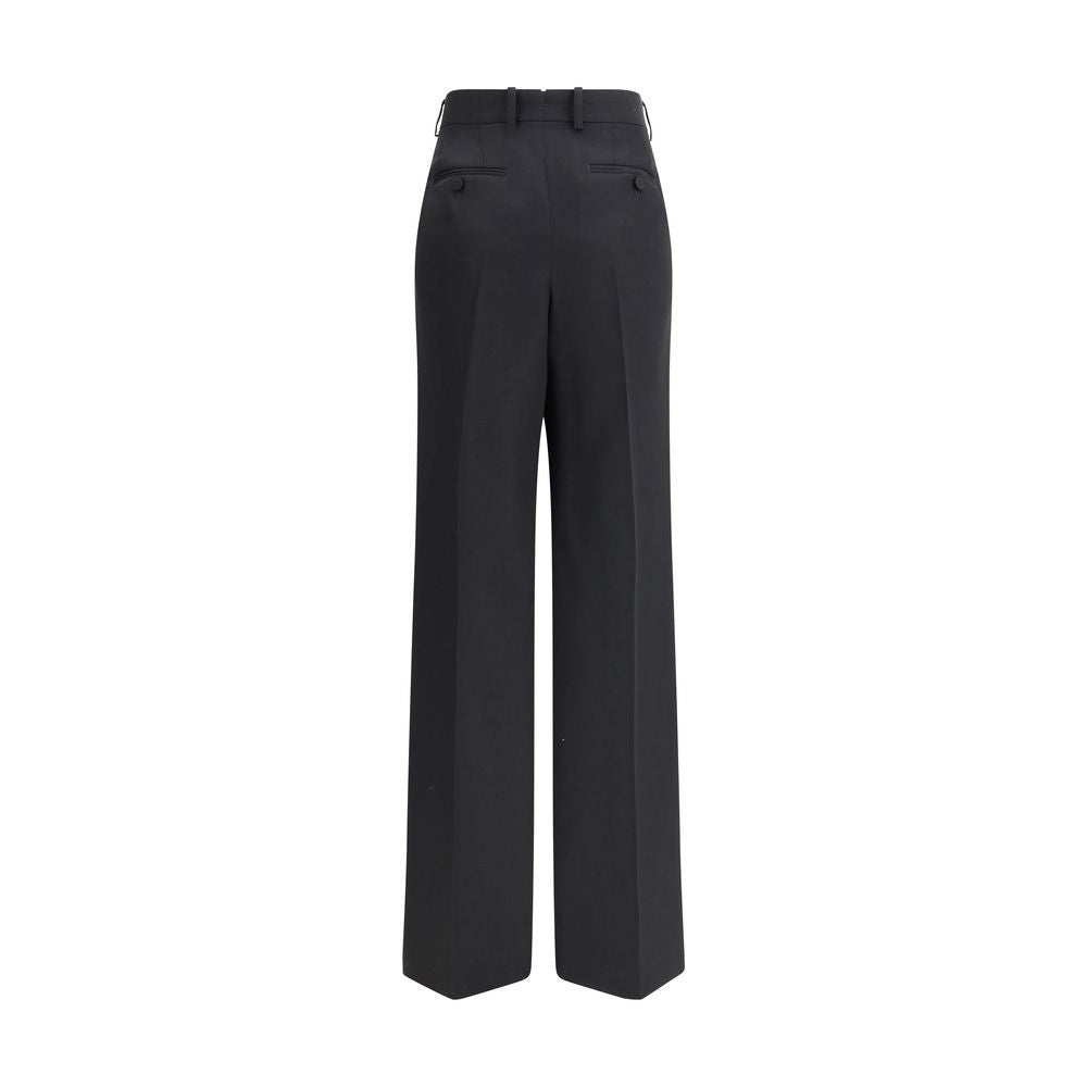 Pantalons Tom Ford à plis doubles noirs