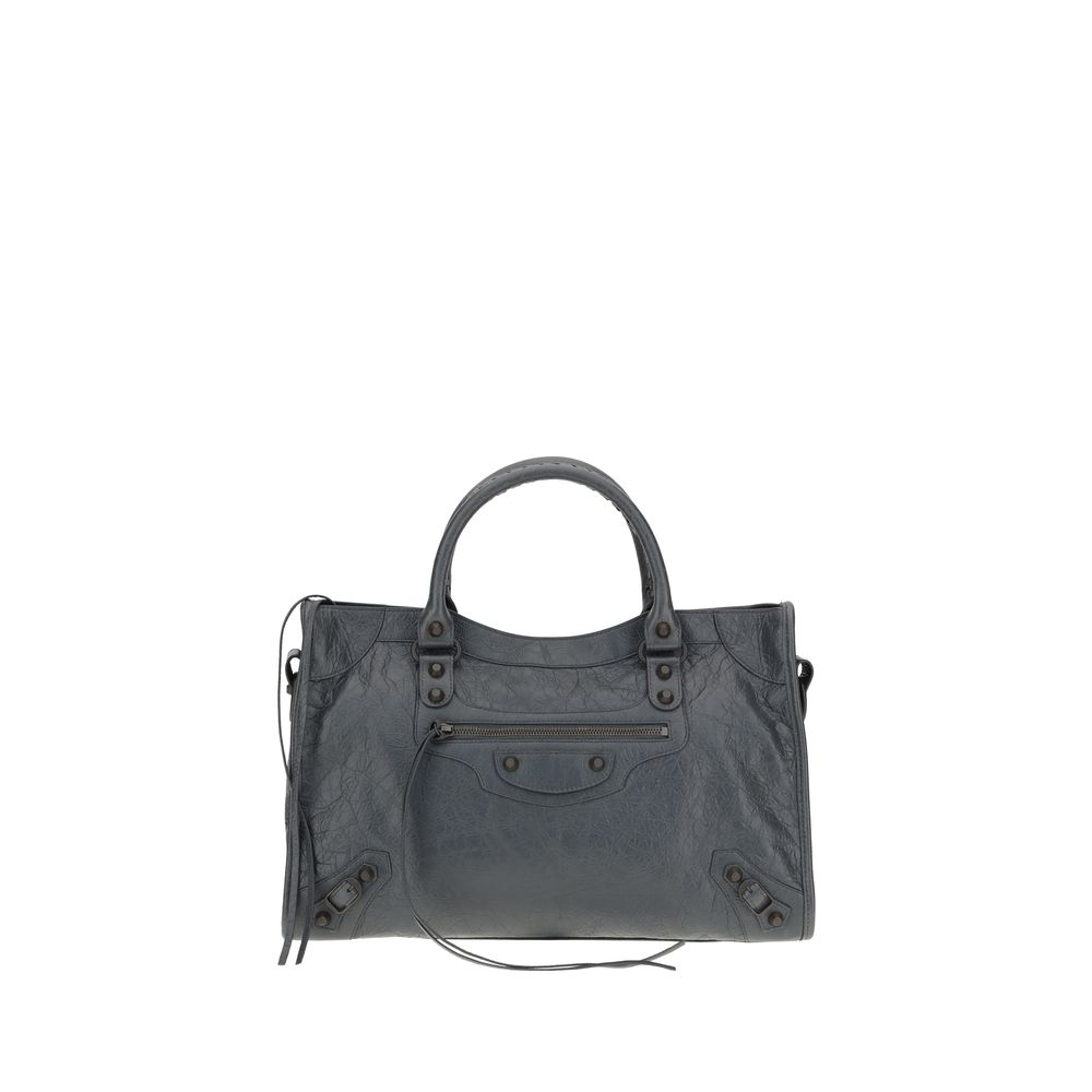 Sac épaule Balenciaga Le City gris