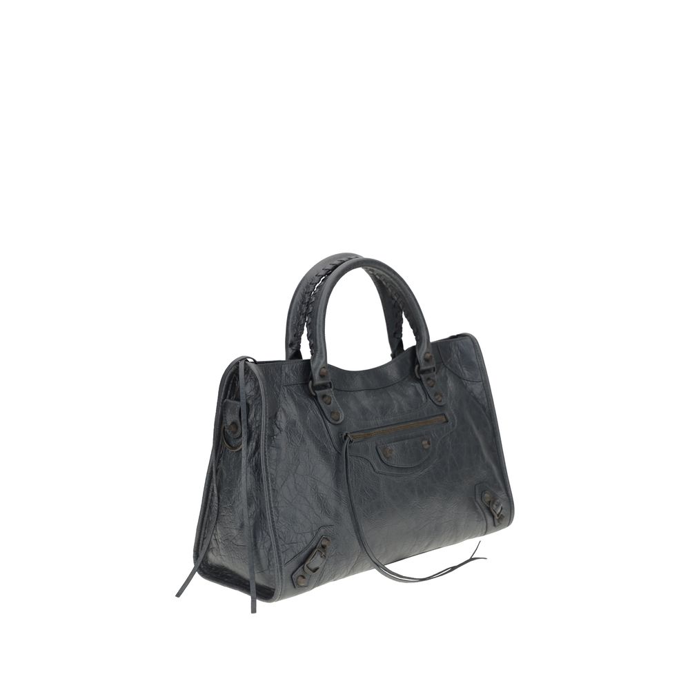 Sac épaule Balenciaga Le City gris