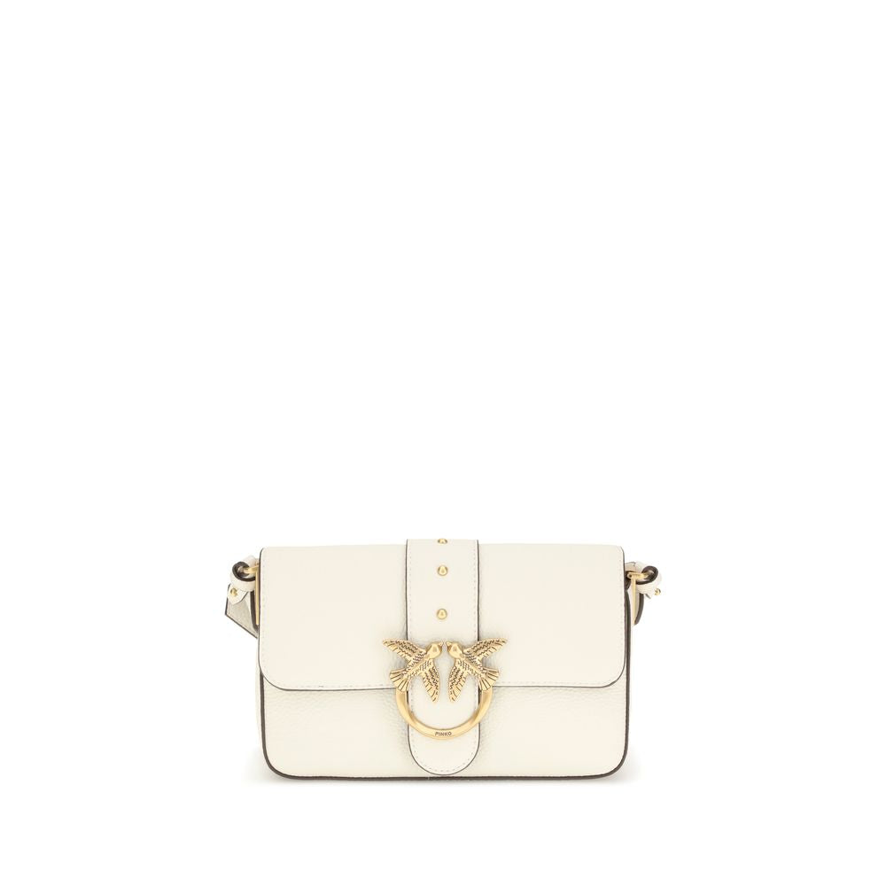Sac Pinko Love cuir rose