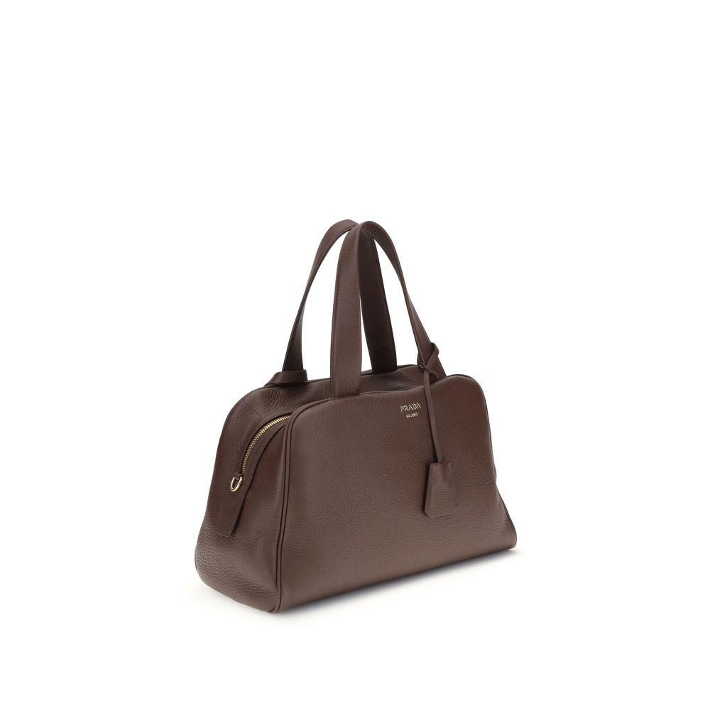 Sac en cuir Prada marron