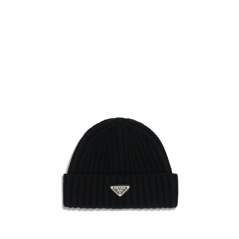 Bonnet Prada en laine vierge bleu