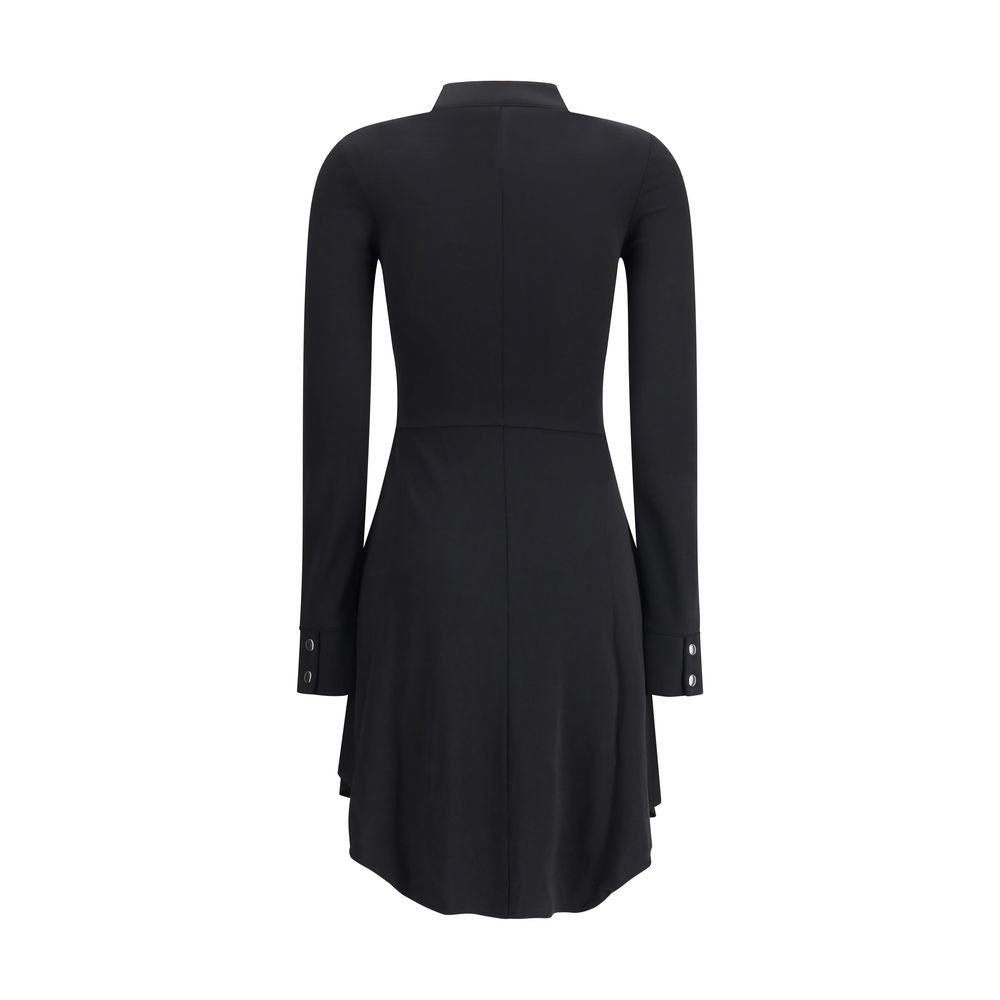 Robe Courrèges biker zippée noire