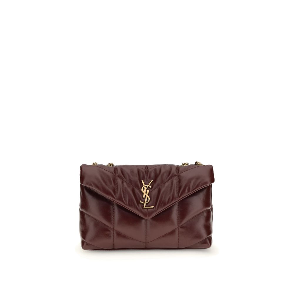 Sac épaule Saint Laurent LouLou Puffer noir