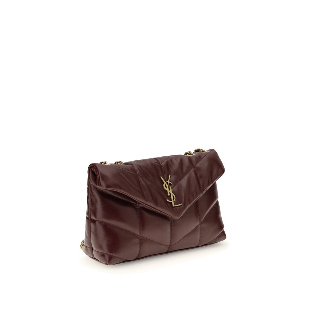 Sac épaule Saint Laurent LouLou Puffer noir