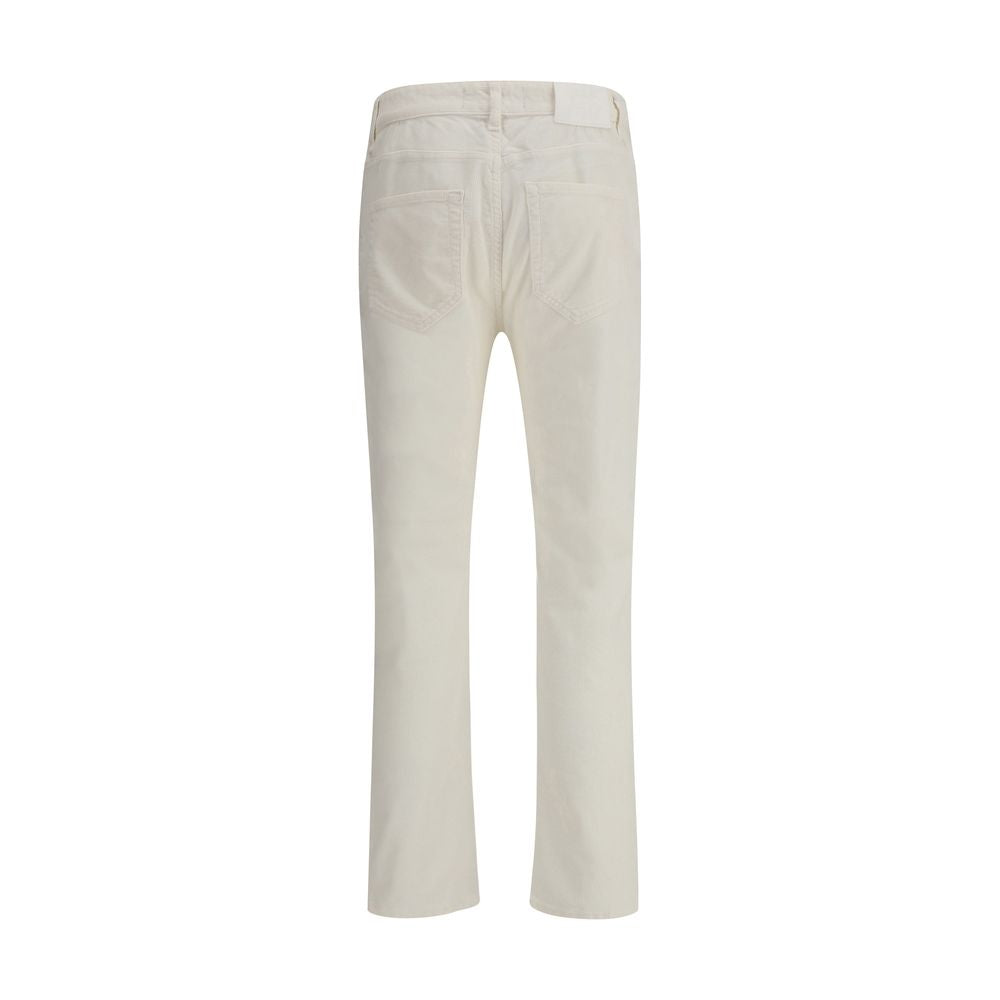 Pantalons PT Torino en velours côtelé beiges