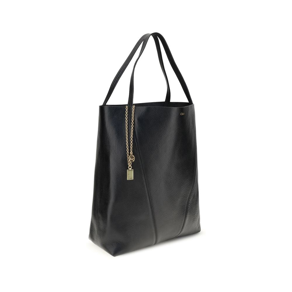 Sac tote Chloé Spin bordeaux