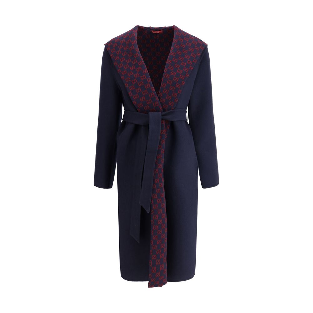 Manteau Gucci à capuche gris