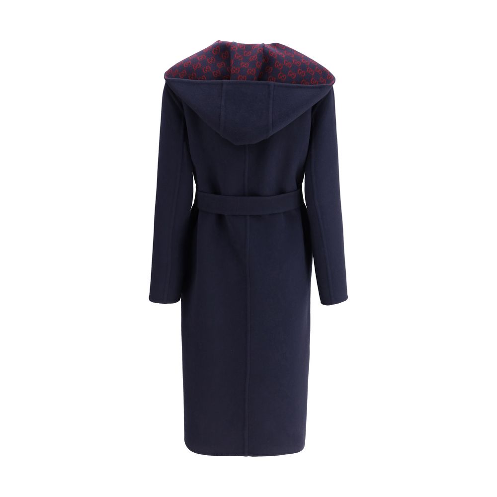 Manteau Gucci à capuche gris