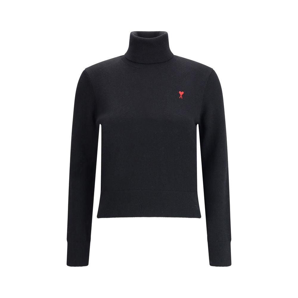 Pull col roulé Ami De Coeur noir