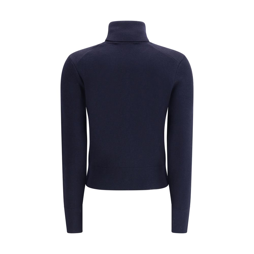 Pull col roulé Ami bleu
