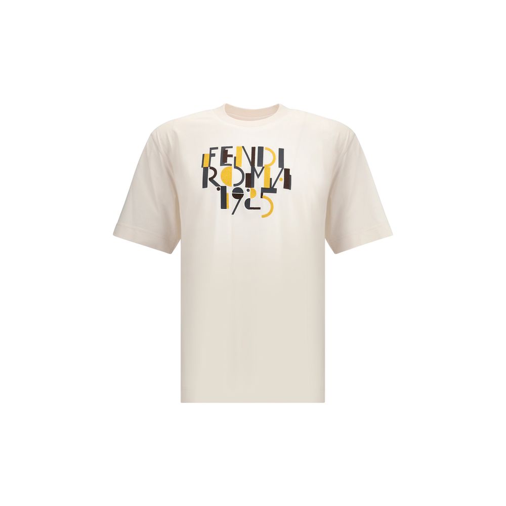 T-Shirt Fendi logo blanc