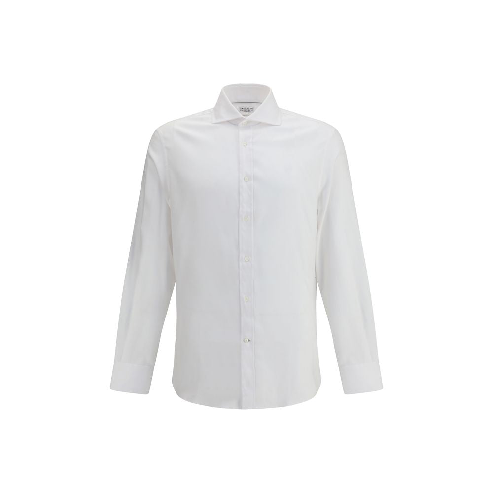 Chemise Brunello Cucinelli blanche monochrome