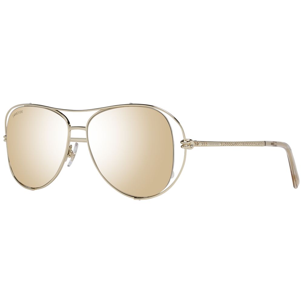 Lunettes de soleil or métalliques