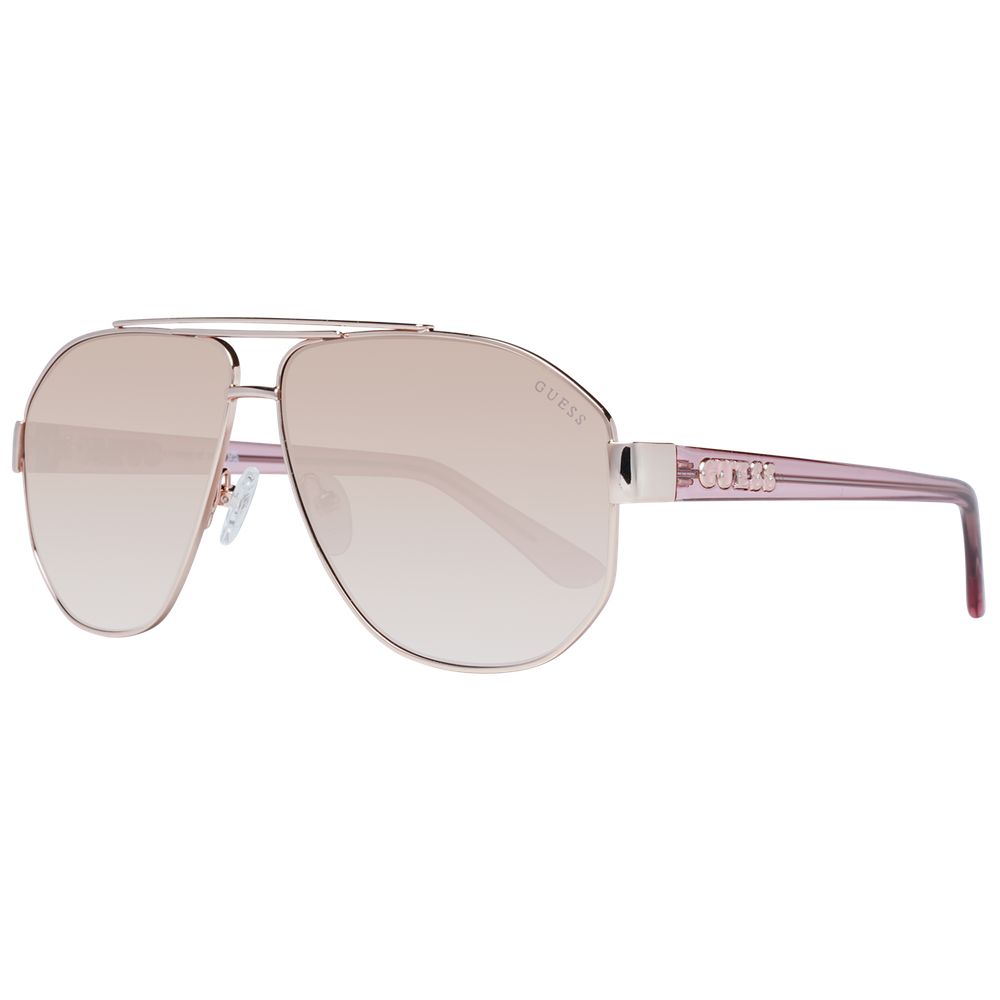 Lunettes de soleil rose gold marron