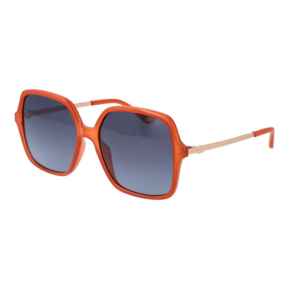 Lunettes de soleil orange dégradées oranges