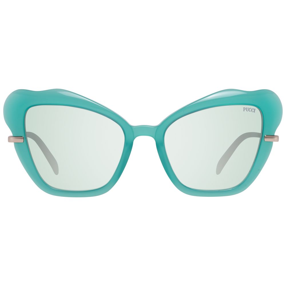 Lunettes de soleil turquoise grises