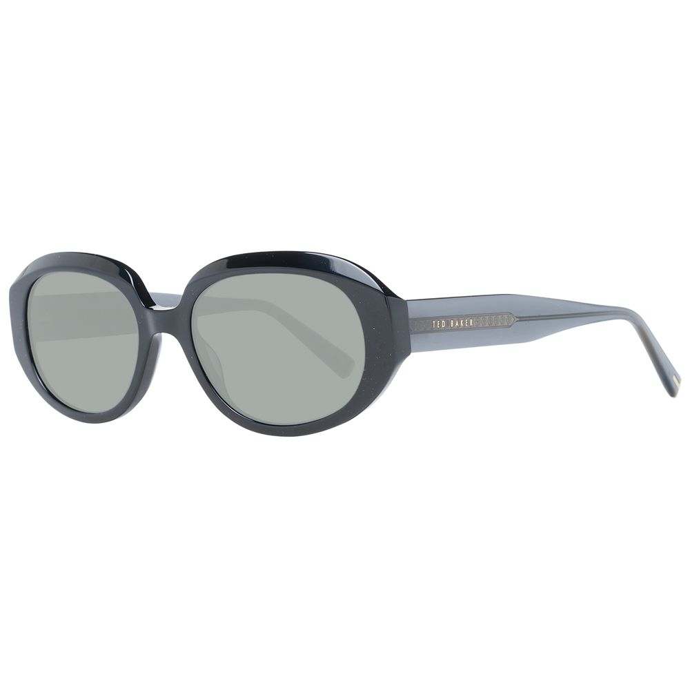 Lunettes de soleil noires ovales