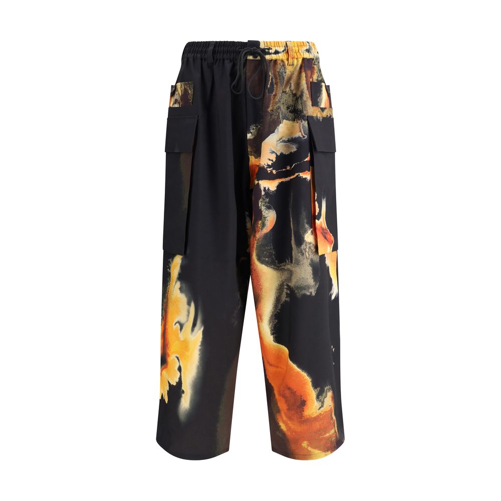 Pantalon cargo Y-3 AOP Sport noir