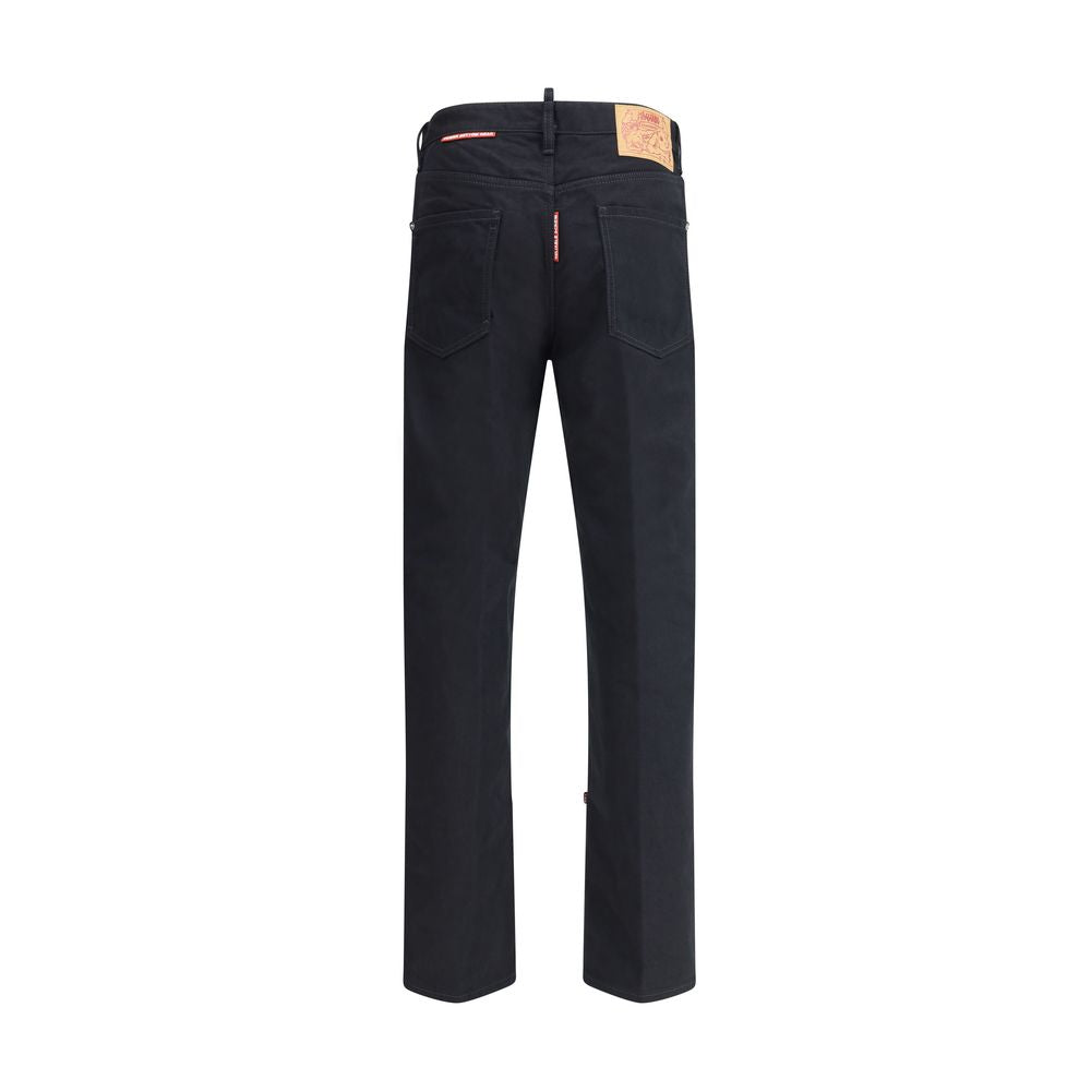 Jeans Dsquared2 droits bleu denim