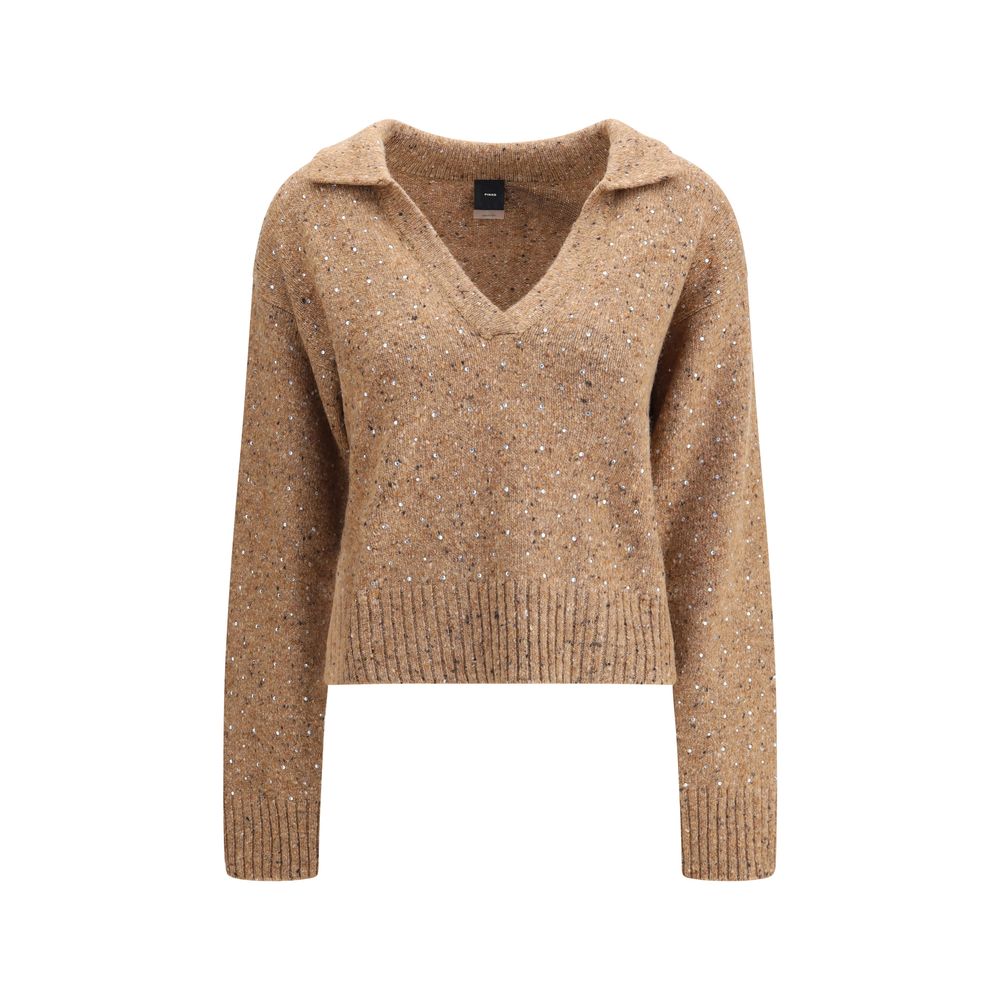 Pull Pinko V-neck rose