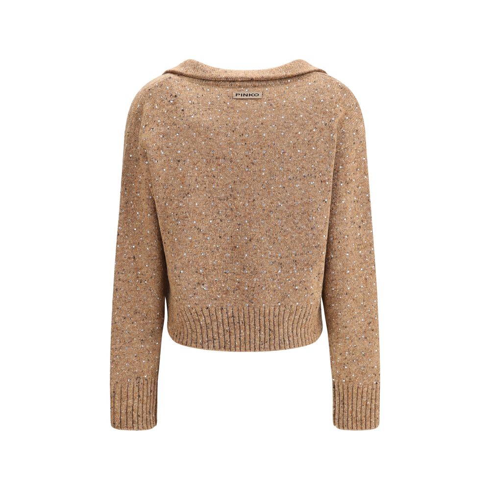 Pull Pinko V-neck rose
