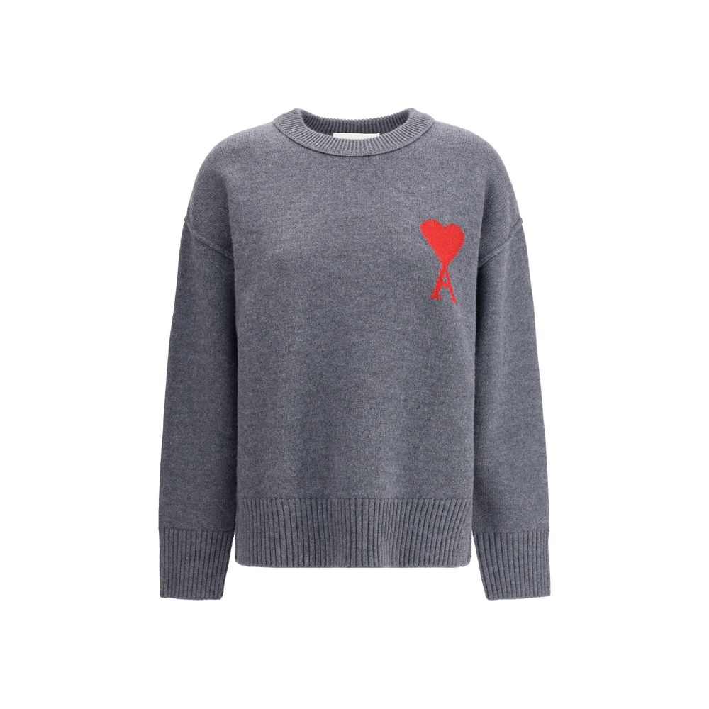Pull Ami Paris De Coeur gris