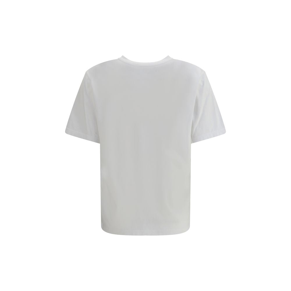 T-shirt MM6 logo blanc