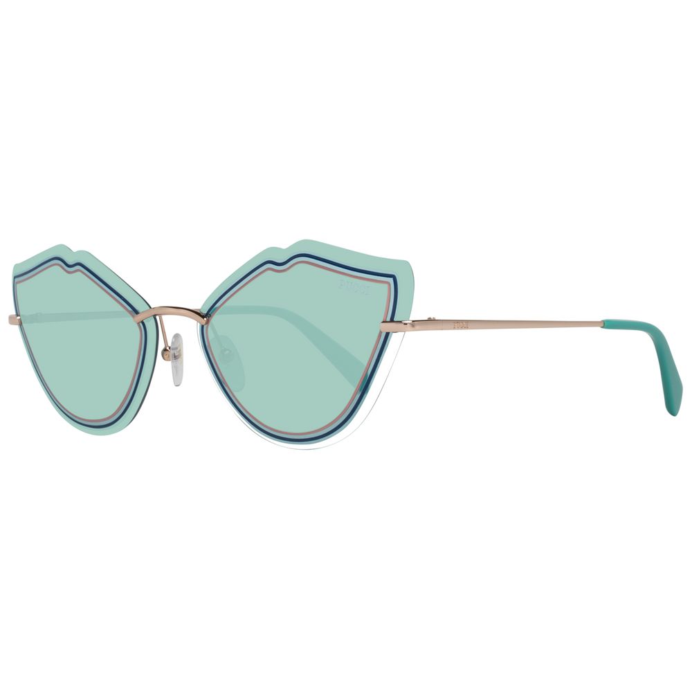 Lunettes de soleil Rose Gold turquoise