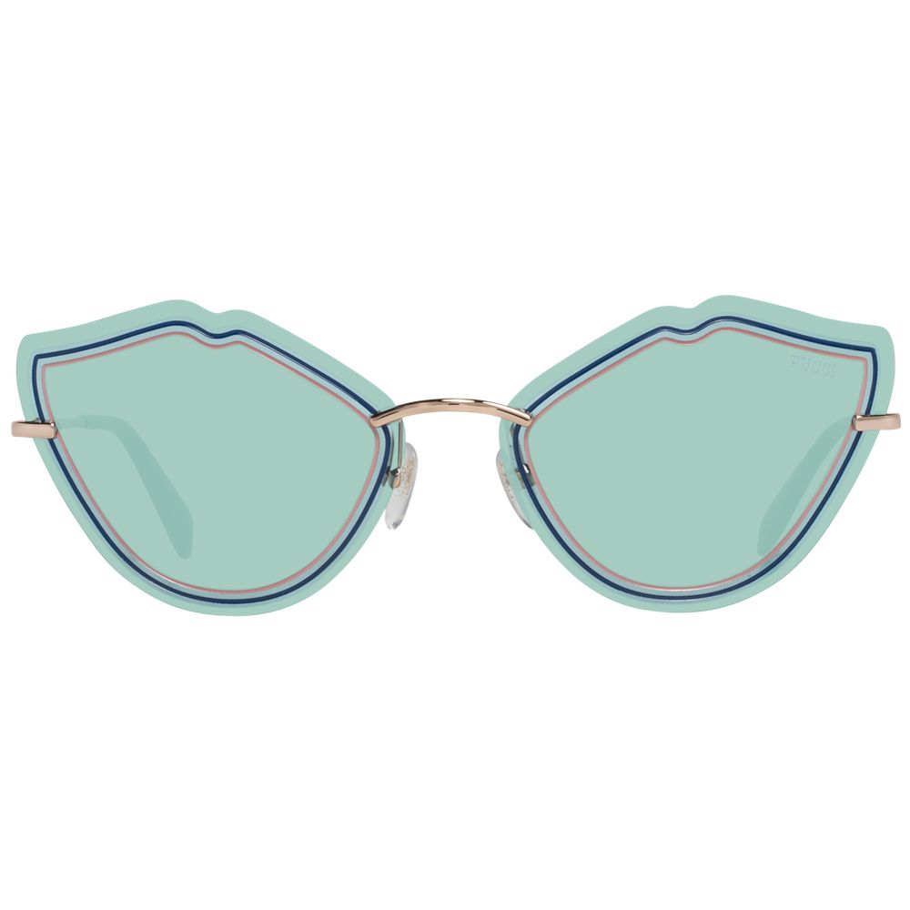 Lunettes de soleil Rose Gold turquoise