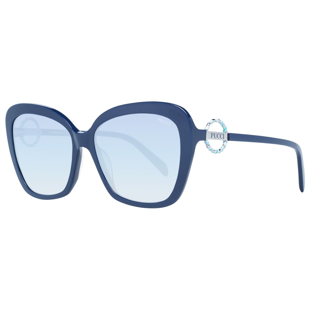Lunettes de soleil bleues