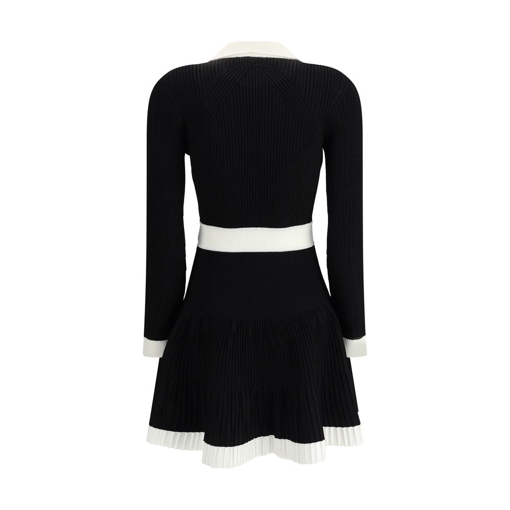 Robe Balmain en maille noire