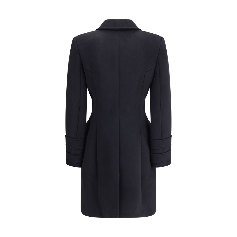 Manteau Balmain croisé noir