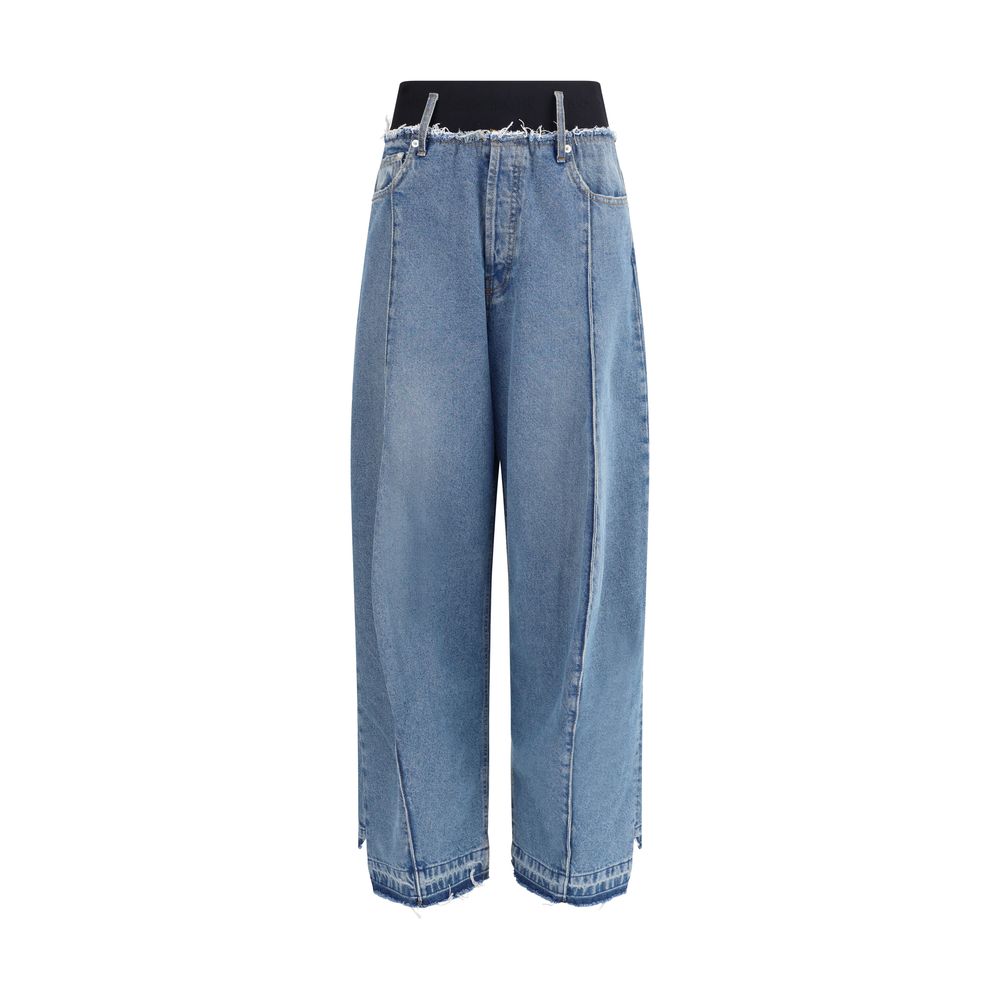 Jean Alain Paul à taille élastique bleu
